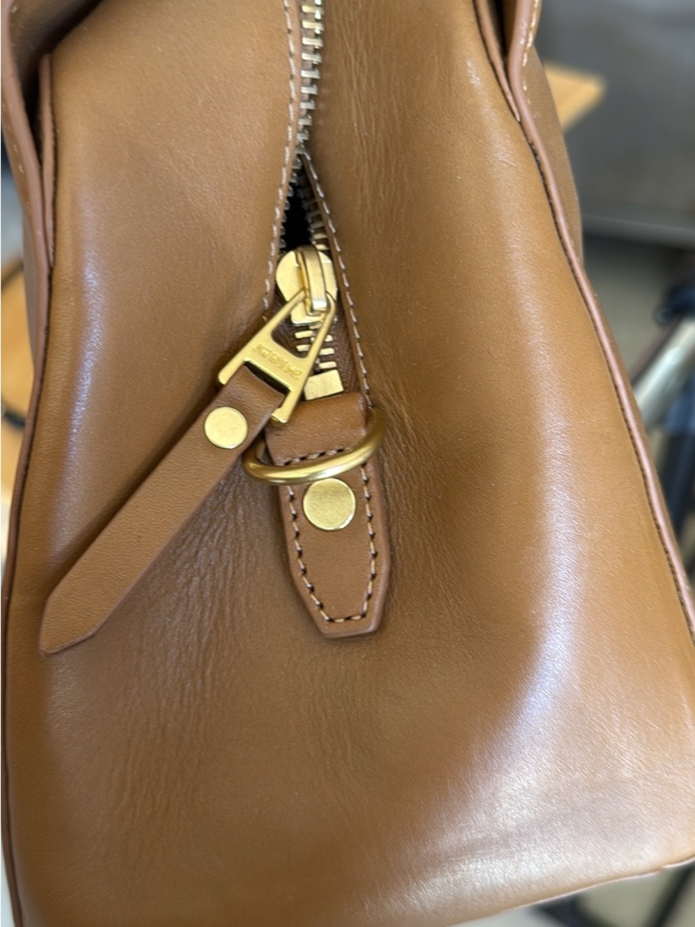 J.W. Hulme Co. Leather Satchel with Top Handles - Picture 6 of 7